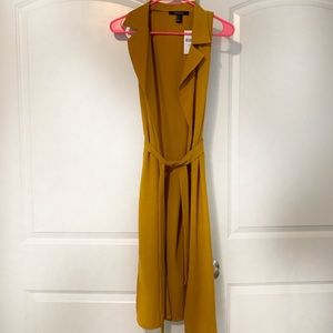 Forever 21 Contemporary Yellow Duster NWT Size S